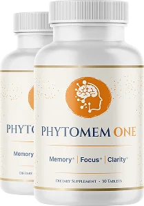 Two bottles of Phytomem One chewable tablets